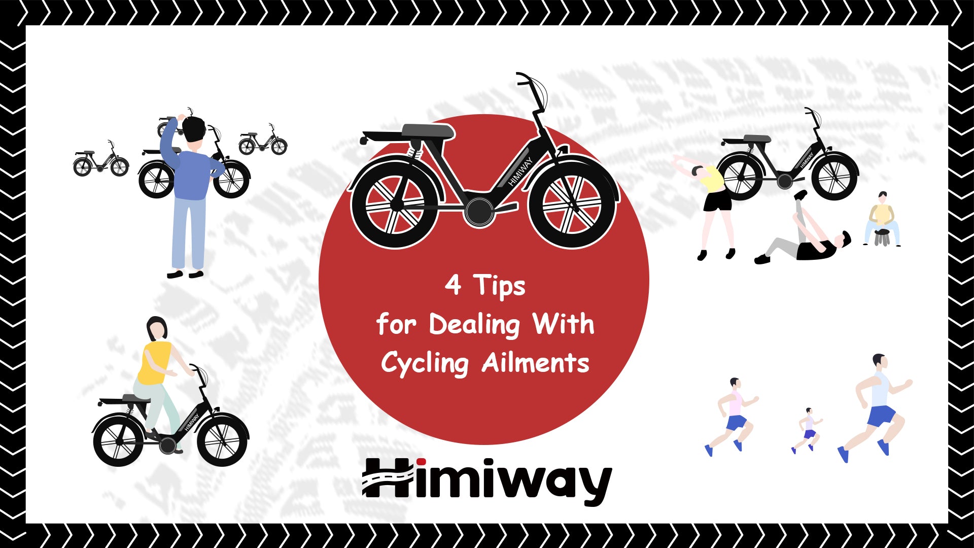 Himiway ESCAPE Moped-Style Electric Bike Tips for Dealing With Cycling Ailments